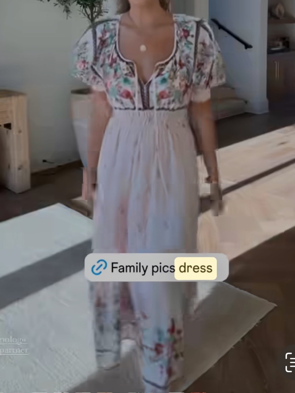 Anthropologie Blush Pink Floral Peasant Dress - Picture 2 of 7